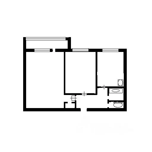 2-к кв. Самарская область, Сызрань ул. Комарова, 14 (43.6 м) - Фото 1