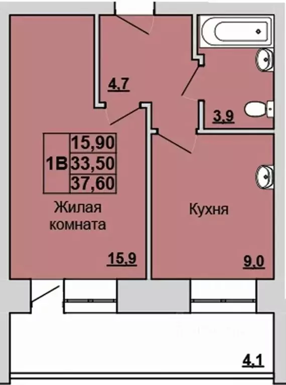 1-к кв. Хакасия, Абакан ул. Чертыгашева, 197Вк1 (37.0 м) - Фото 0