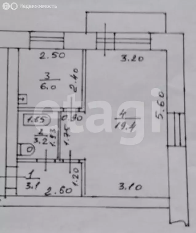 1-комнатная квартира: Барнаул, Деповская улица, 28 (31.8 м) - Фото 1