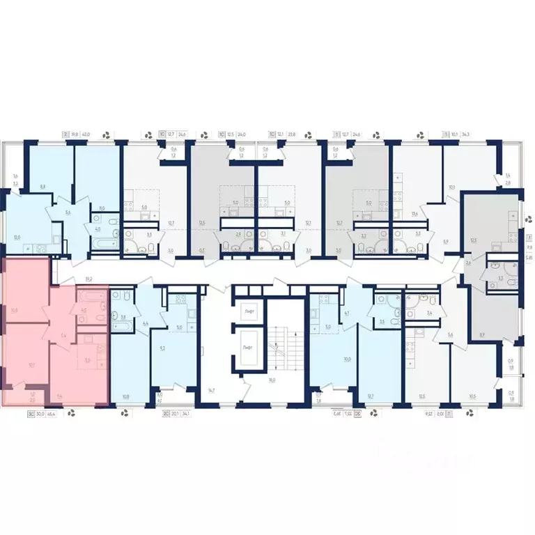 3-к кв. Башкортостан, Уфа ул. Евгения Столярова, 13 (45.4 м) - Фото 2