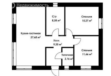 Дом в село Усть-Курдюм, 2-я Панорамная улица (98 м) - Фото 1