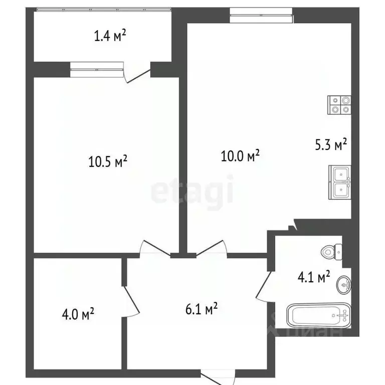 2-к кв. Москва Сосенское поселение, просп. Куприна, 38к1 (39.6 м) - Фото 2