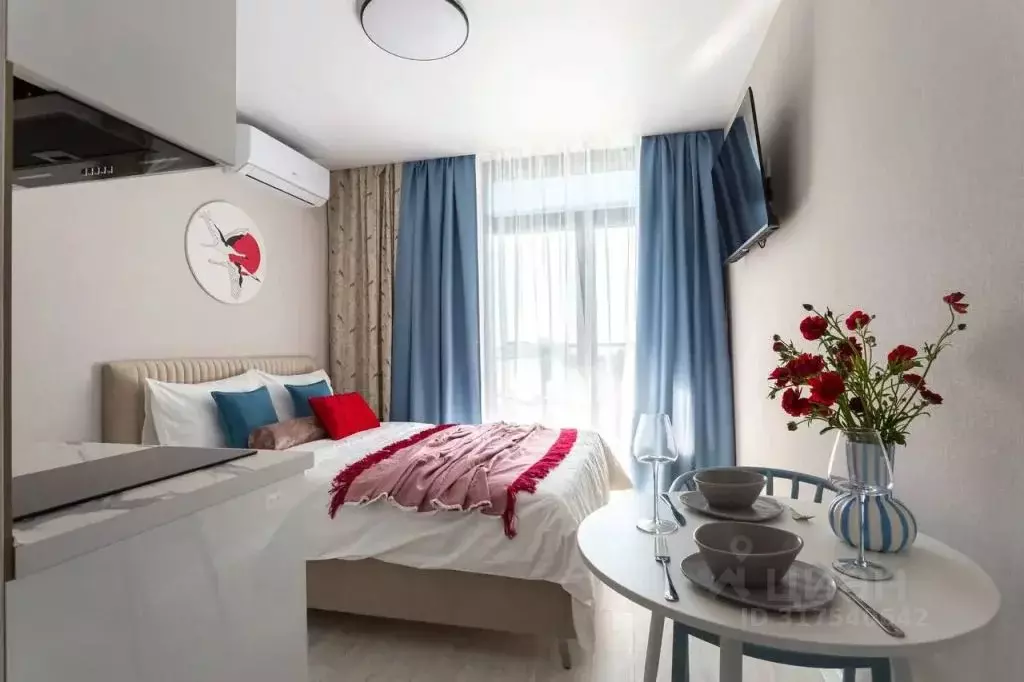 1-к кв. Краснодарский край, Сочи Бытха мкр, ул. Ясногорская, 16/2к8 ... - Фото 0