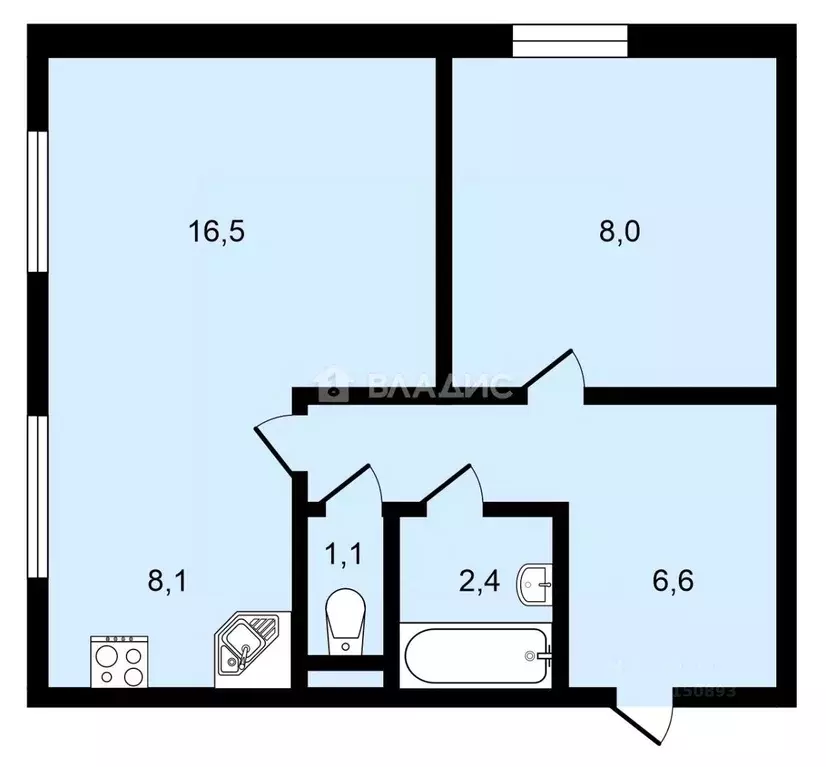 2-к кв. Карелия, Кондопога бул. Юности, 2 (37.6 м) - Фото 1