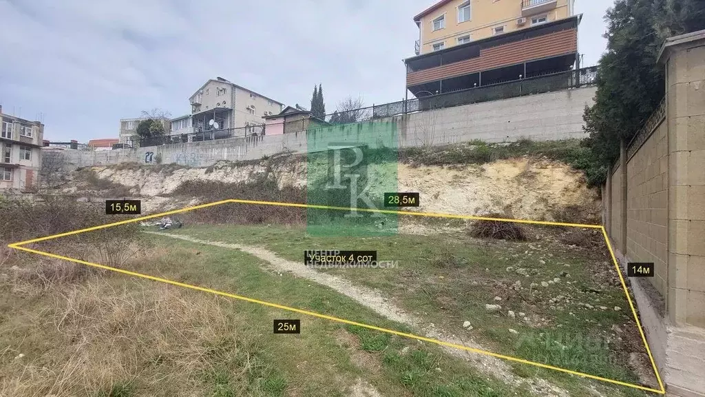 Участок в Севастополь ул. Муссонная, 18 (4.0 сот.) - Фото 1