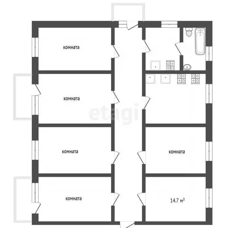 Комната Севастополь, Севастополь, Балаклава г. ул. Кирова, 28 (14.7 м) - Фото 2