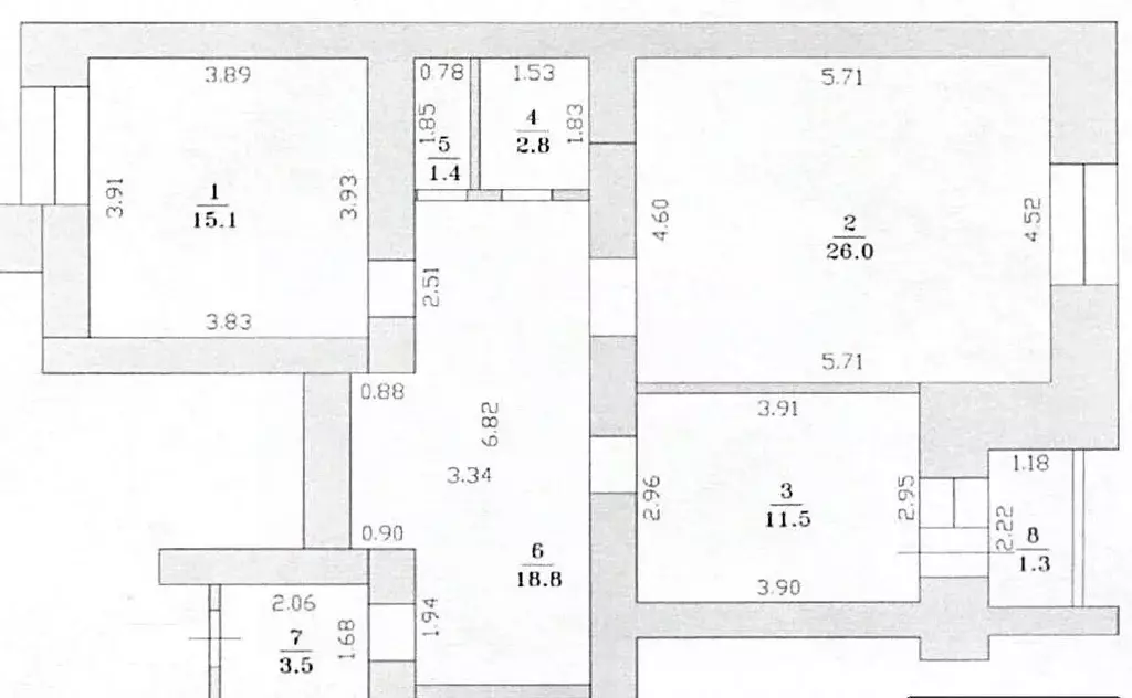 2-к кв. Татарстан, Казань Чистопольская ул., 64 (79.0 м) - Фото 2