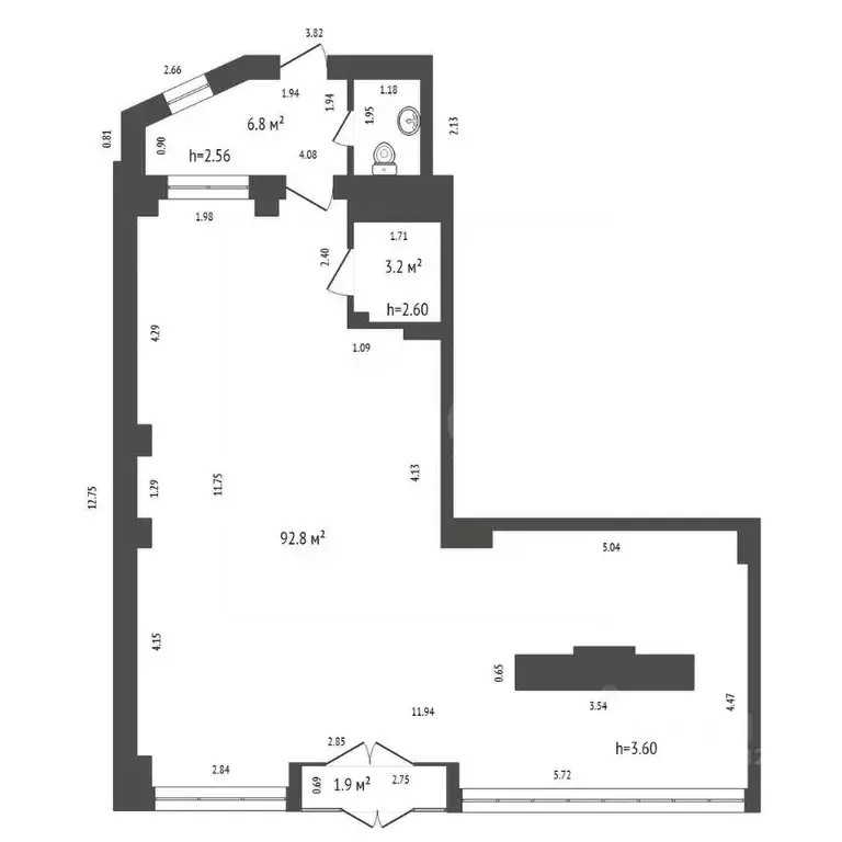 Помещение свободного назначения в Красноярский край, Красноярск ул. ... - Фото 2