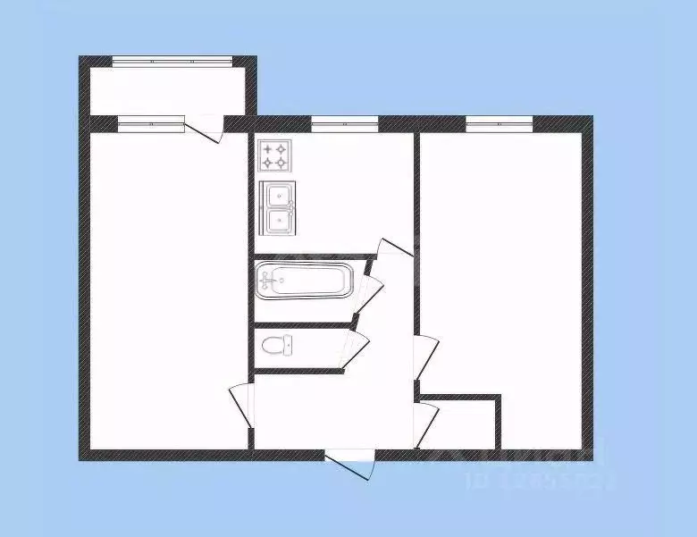 2-к кв. Костромская область, Кострома Якиманиха мкр, 2 (44.3 м) - Фото 0