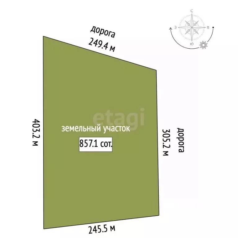 Участок в Крым, Симферопольский район, с. Перово  (857.14 сот.) - Фото 2