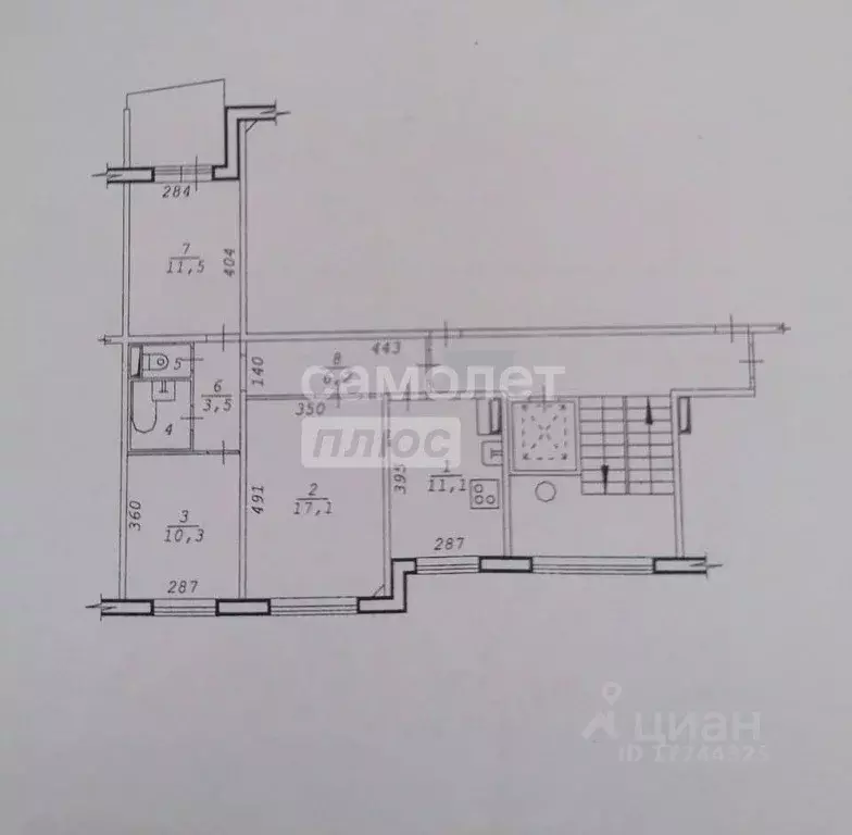 3-к кв. Новосибирская область, Новосибирск Линейная ул., 47/1 (63.4 м) - Фото 1