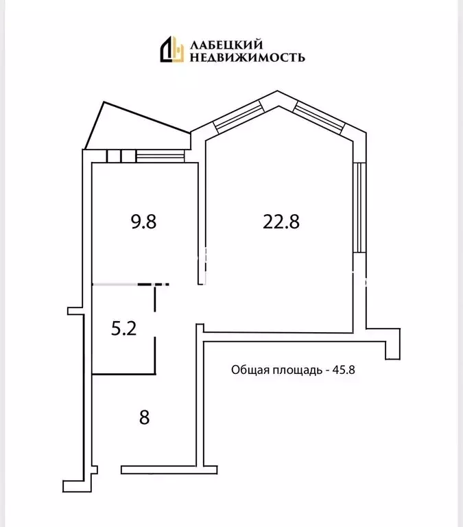 1-комнатная квартира: Лобня, улица Борисова, 14к1 (45.8 м) - Фото 2