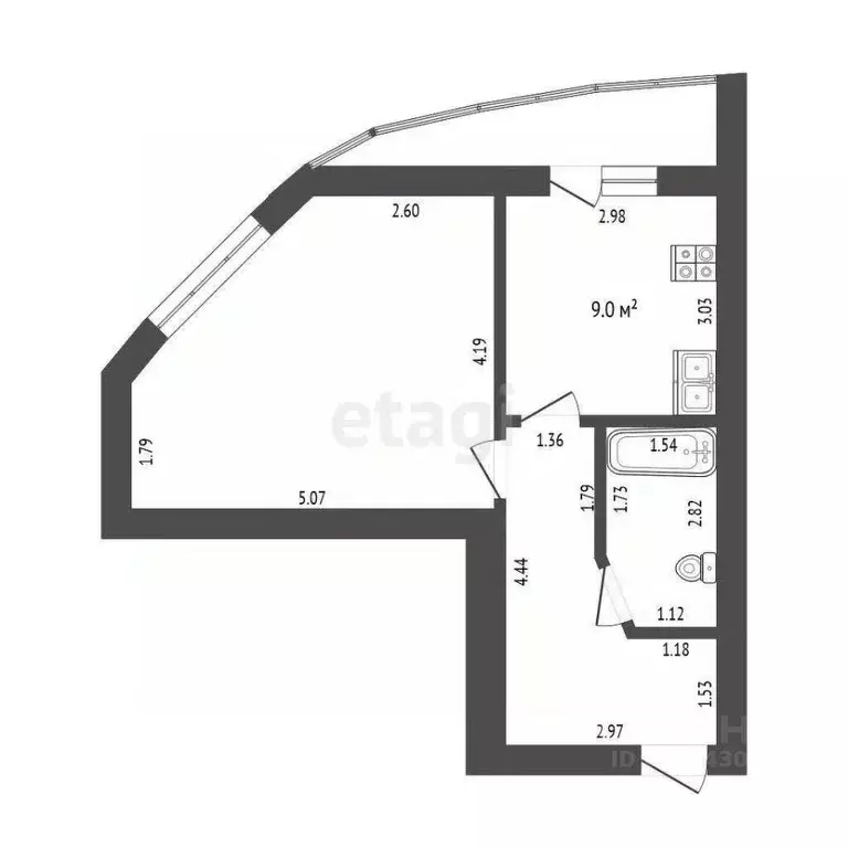 1-к кв. Мордовия, Саранск Волгоградская ул., 75к3 (40.5 м) - Фото 1