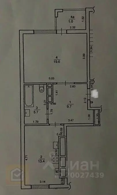 1-к кв. Крым, Евпатория просп. Ленина, 68к17 (49.4 м) - Фото 2