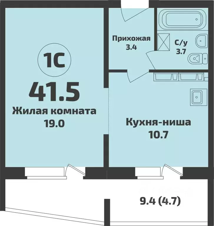 1-к кв. Новосибирская область, Новосибирский район, Станционный ... - Фото 0