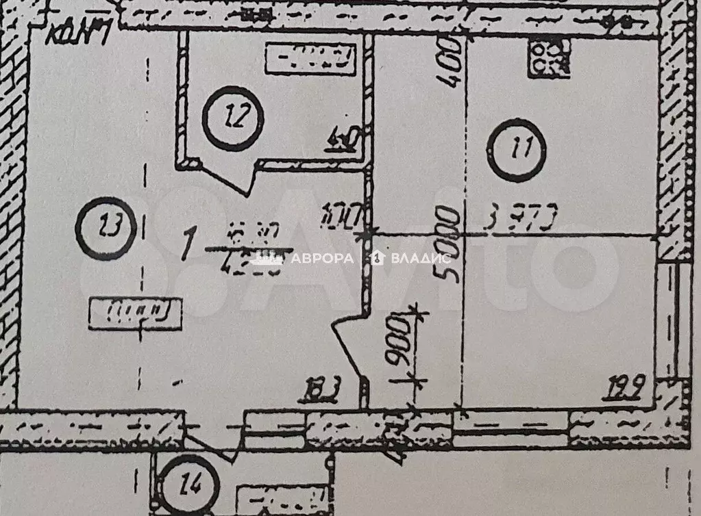 1-к. квартира, 43,7 м, 2/3 эт. - Фото 0