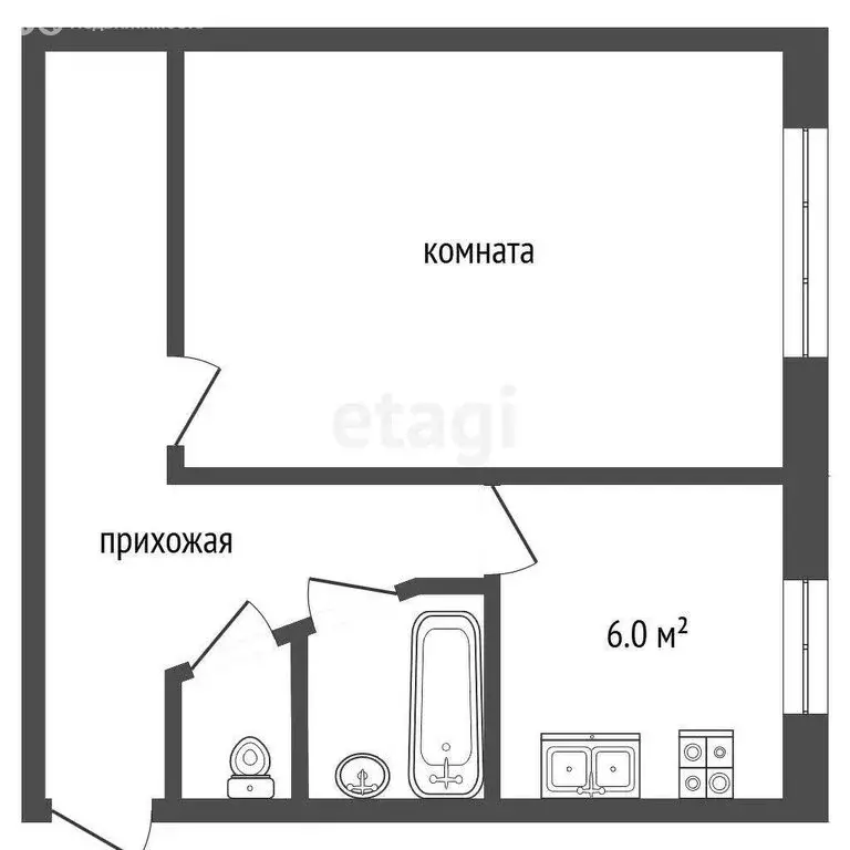 2-комнатная квартира: посёлок городского типа Янтарный, Советская ... - Фото 1