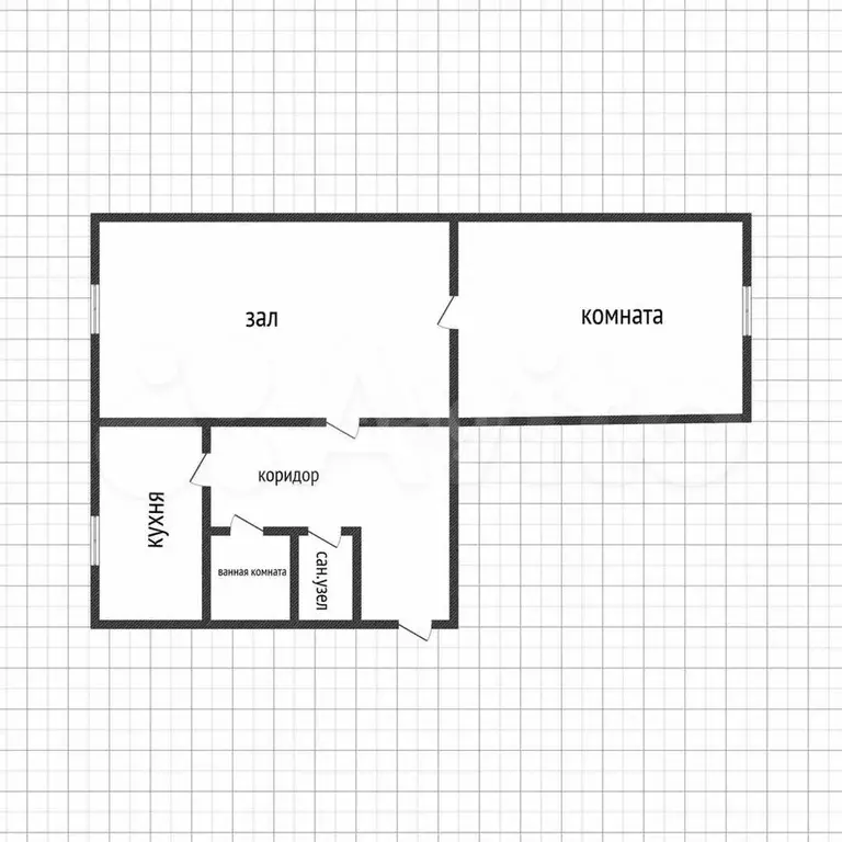 2-к. квартира, 42 м, 1/2 эт. - Фото 0