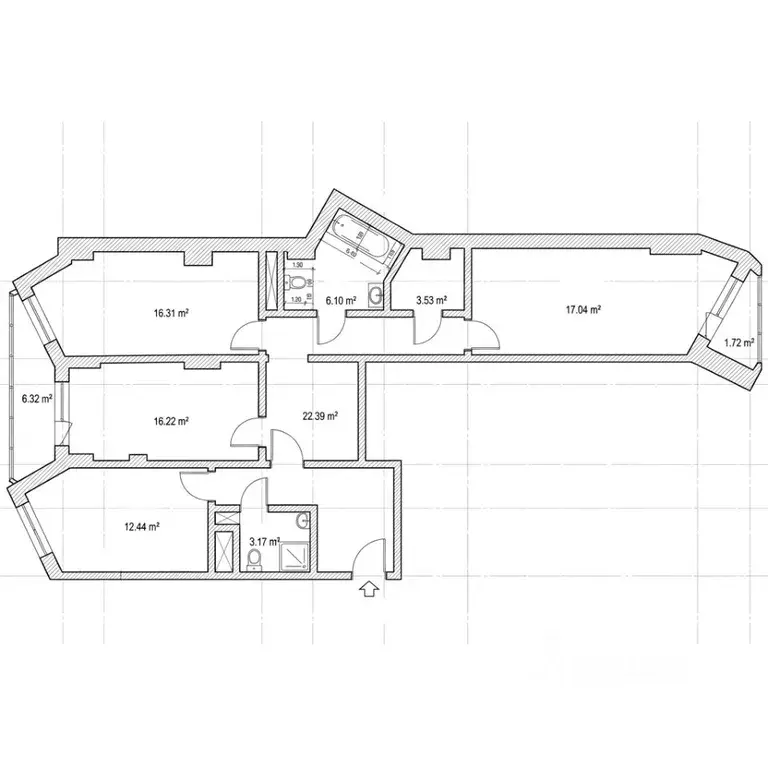 3-к кв. Ярославская область, Ярославль Советская ул., 69к2 (96.7 м) - Фото 1