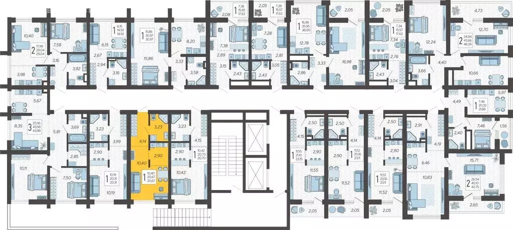 Квартира-студия: Сочи, микрорайон Бытха, Ясногорская улица, 16/2к6 ... - Фото 2