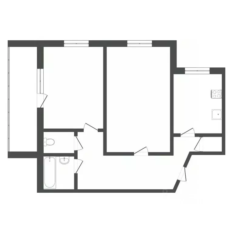 2-к кв. Тюменская область, Тюмень Механическая ул., 27 (52.6 м) - Фото 2