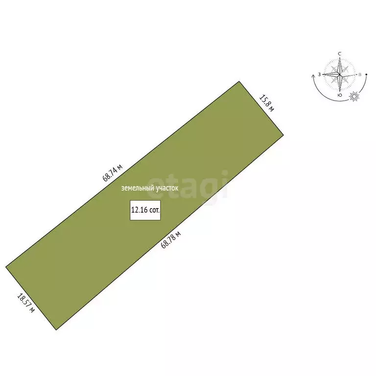 Участок в Тюменская область, Ишимский муниципальный округ, деревня ... - Фото 1