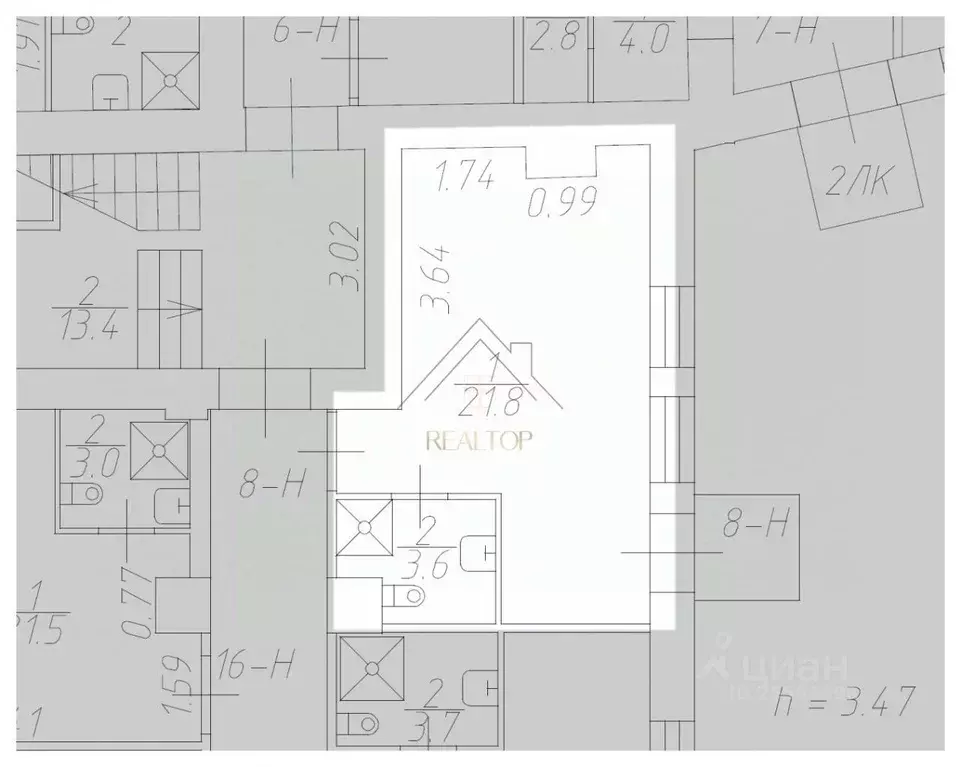 Офис в Санкт-Петербург пер. Майков, 4а (25 м) - Фото 2