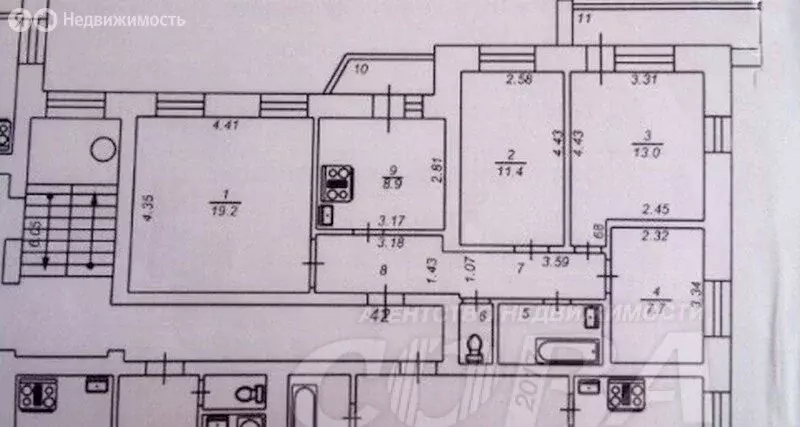 4-комнатная квартира: Тюмень, улица Щербакова, 142/1 (74 м) - Фото 2
