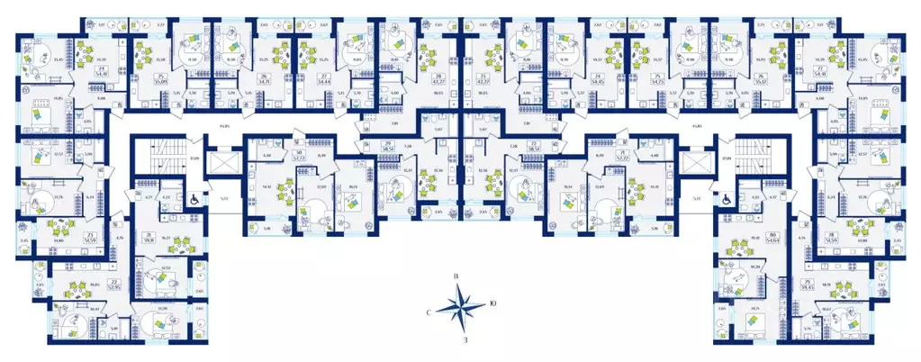 1-к кв. Калининградская область, Зеленоградск  (39.11 м) - Фото 2