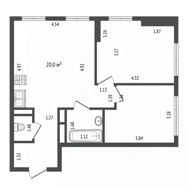 2-к кв. Москва Дорожная ул., 46к5 (60.4 м) - Фото 1