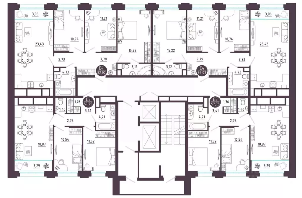 2-к кв. Рязанская область, Рязань Московское ш. (57.75 м) - Фото 2