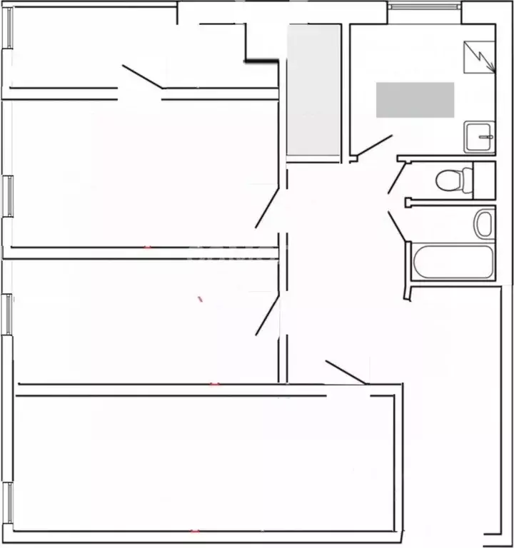 4-к кв. Рязанская область, Рязань Совхозная ул., 7А (62.0 м) - Фото 2
