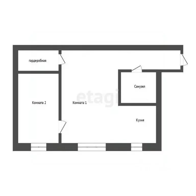 2-к кв. Иркутская область, Иркутск Байкальская ул., 133 (42.8 м) - Фото 2