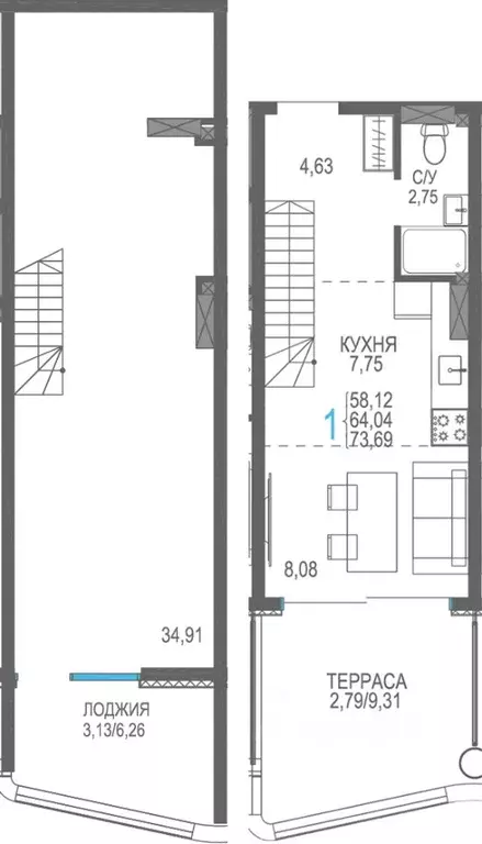 1-к кв. Крым, Сакский район, Лесновское с/пос, с. Прибрежное ул. ... - Фото 1