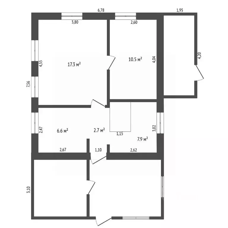 Дом в Амурская область, Благовещенск Дальняя ул., 8 (45 м) - Фото 2