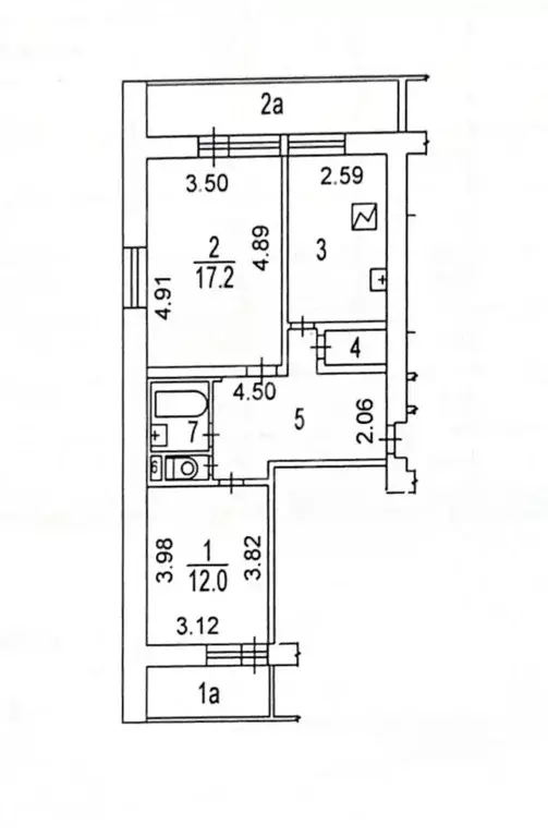 2-к кв. Москва Ташкентская ул., 19К2 (54.2 м) - Фото 1