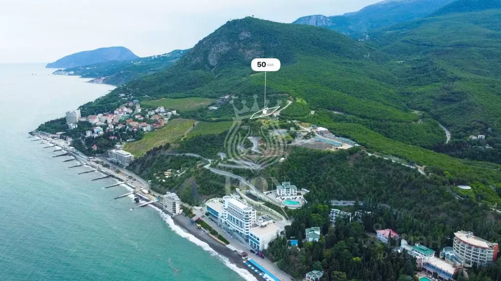 Участок в Крым, Алушта муниципальный округ, с. Лазурное ул. ... - Фото 2