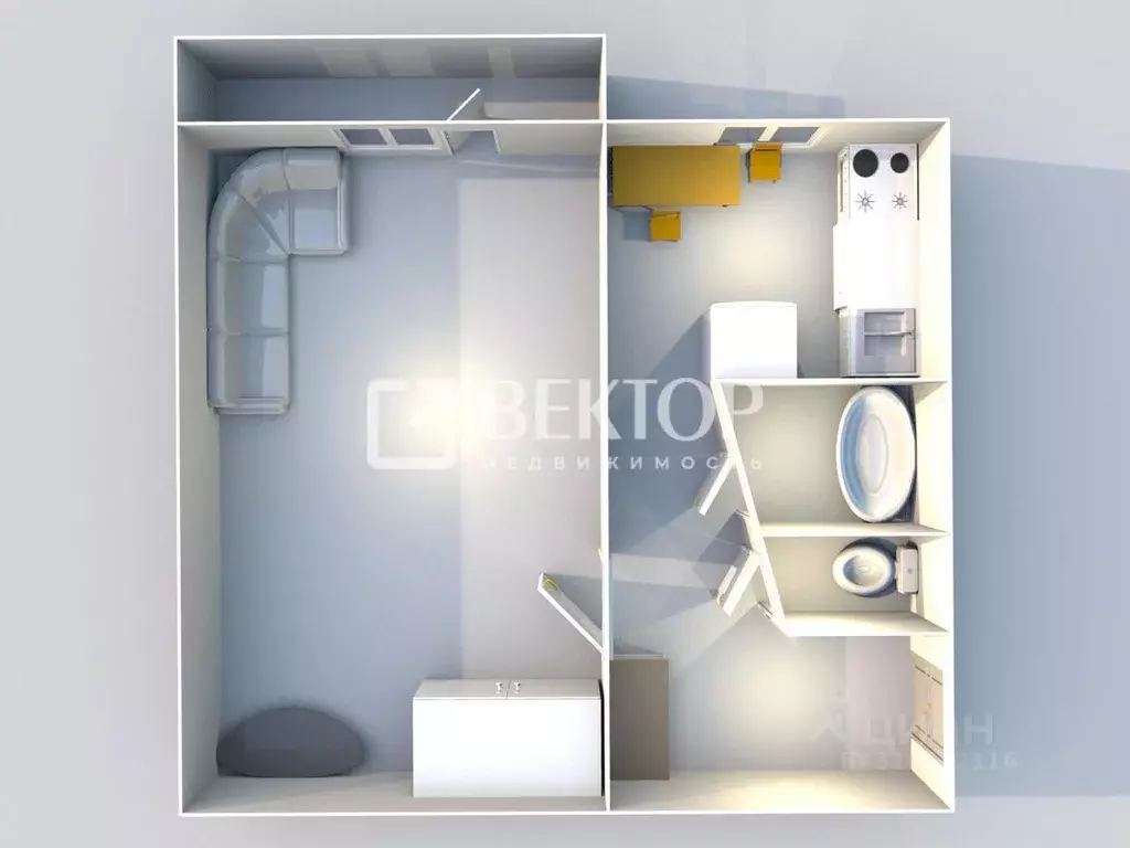 1-к кв. Костромская область, Кострома ул. Яна Кульпе, 6 (30.0 м) - Фото 2