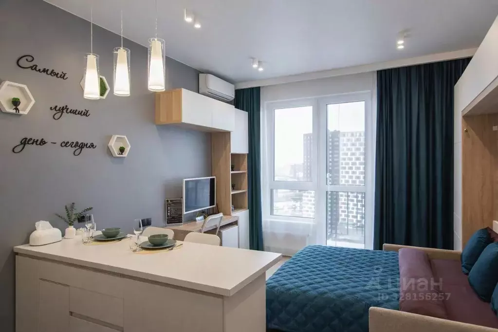 Студия Москва Красноказарменная ул., 14Ак2 (23.0 м) - Фото 2