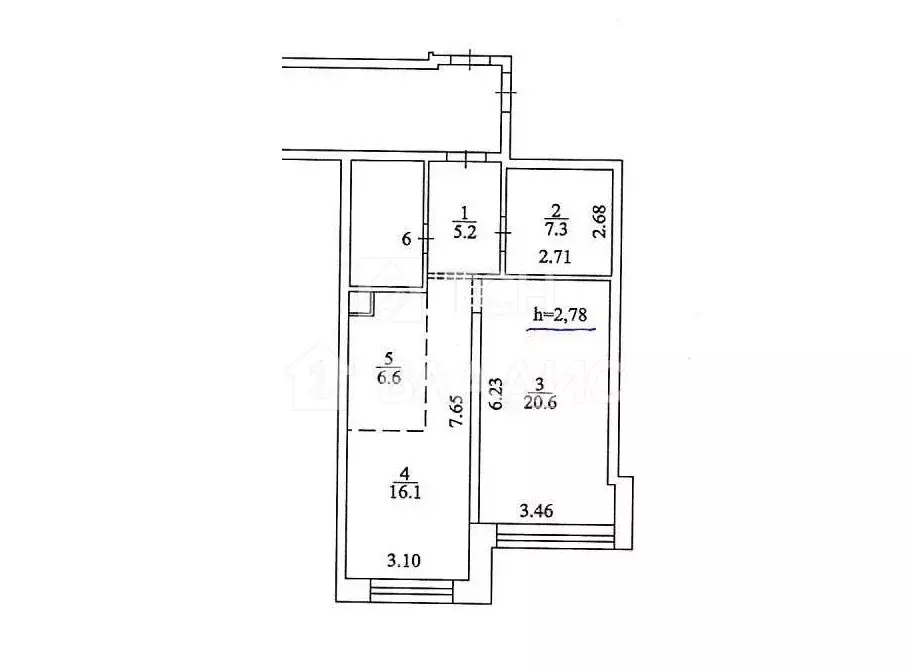 2-комнатная квартира: Королёв, Пионерская улица, 15к1 (61.6 м) - Фото 1