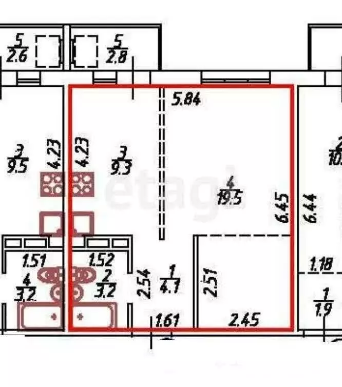 1-комнатная квартира: Иркутск, микрорайон Радужный, 103 (36.1 м) - Фото 1