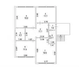 3-к. квартира, 73,6 м, 1/1 эт. - Фото 0