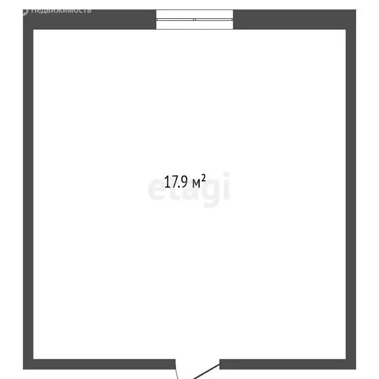 1к в -комнатной квартире (17.9 м) - Фото 2