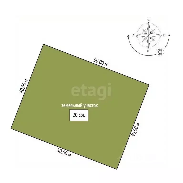 Участок в Амурская область, Благовещенский район, с. Гродеково  (20.0 ... - Фото 2