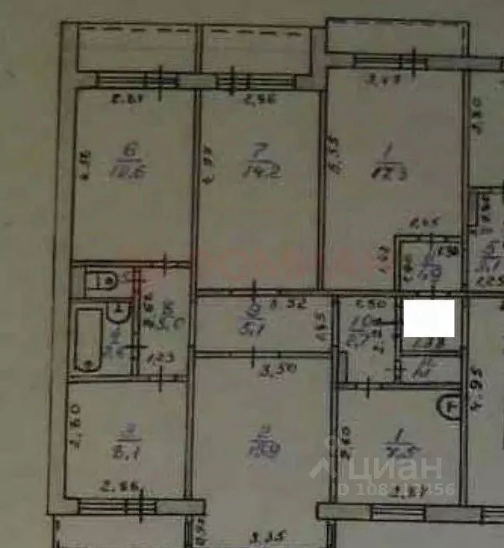 4-к кв. Ростовская область, Волгодонск просп. Мира, 20 (74.0 м) - Фото 2