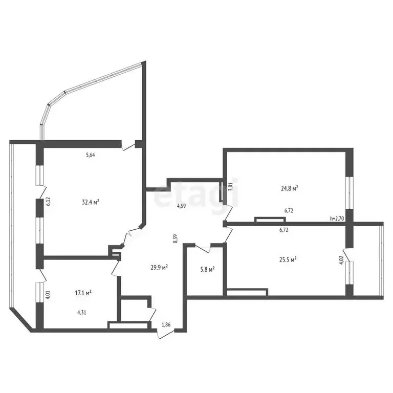 3-комнатная квартира: Новосибирск, Дачная улица, 5 (140 м) - Фото 0