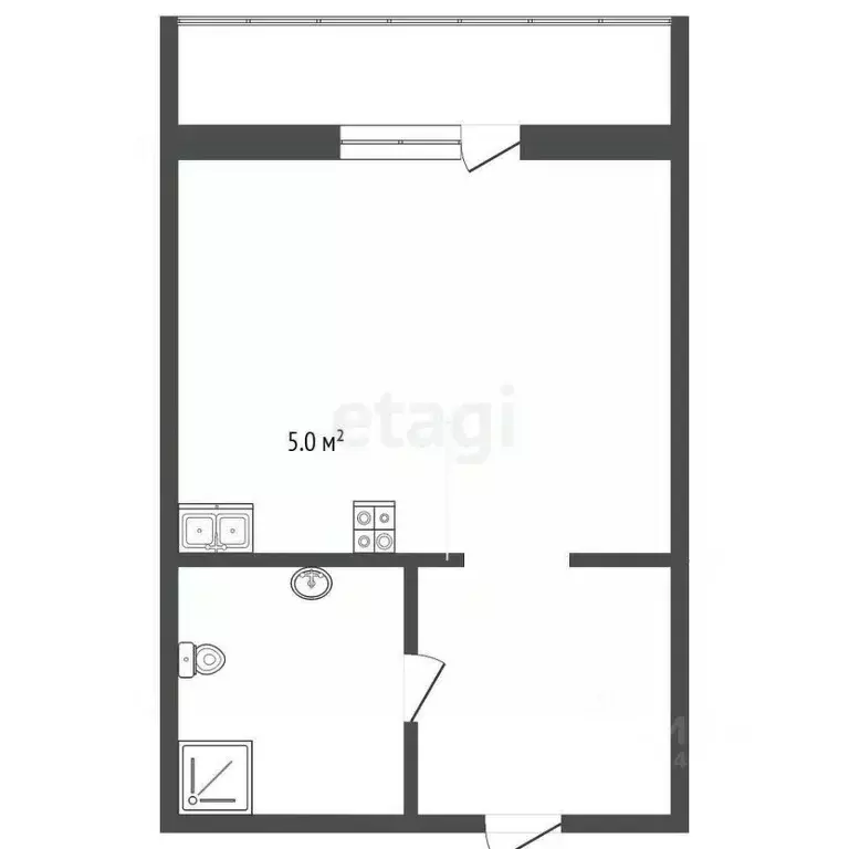 Студия Краснодарский край, Анапа Владимирская ул., 142 (23.0 м) - Фото 2