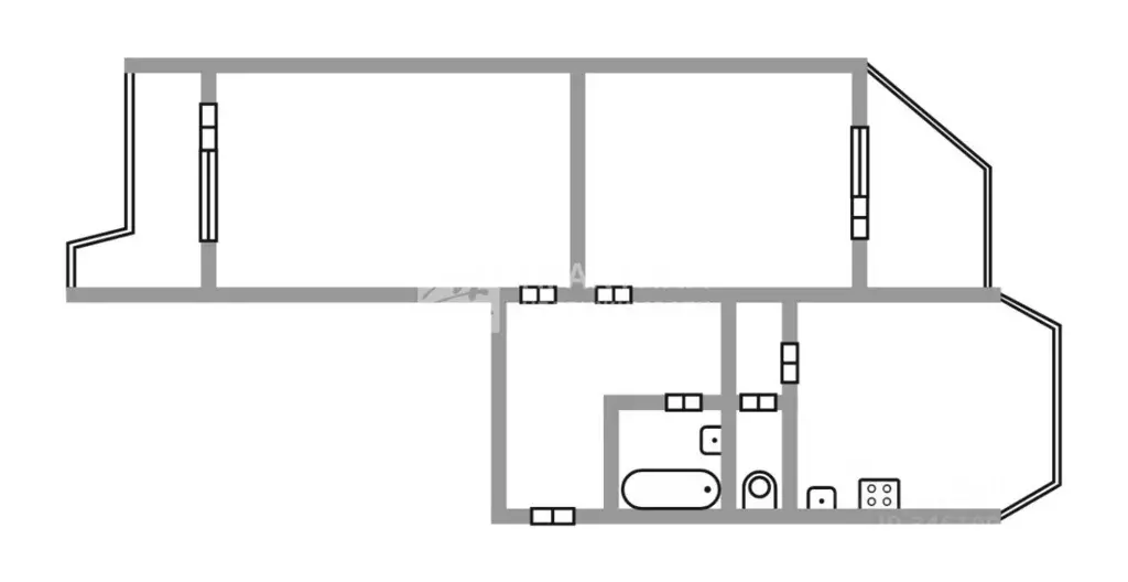 2-к кв. Московская область, Королев ул. Горького, 12 (61.6 м) - Фото 1