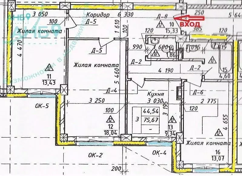 3-к кв. Новосибирская область, Новосибирск ул. Виктора Уса, 1/1 (74.8 ... - Фото 1