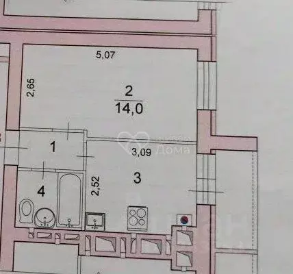 Студия Волгоградская область, Волгоград ул. 70-летия Победы, 27 (26.5 ... - Фото 2